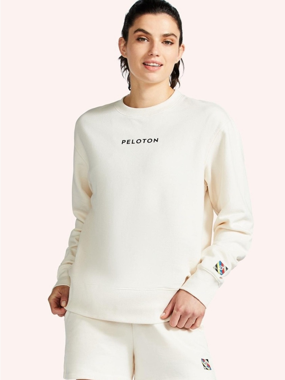 Peloton “Together We Go Far” Sweatshirt | White | Medium | EUC